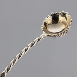 Viktorianische Salze & Löffel aus massivem Silber, 19. Jh., London, 1870er, 6er Set