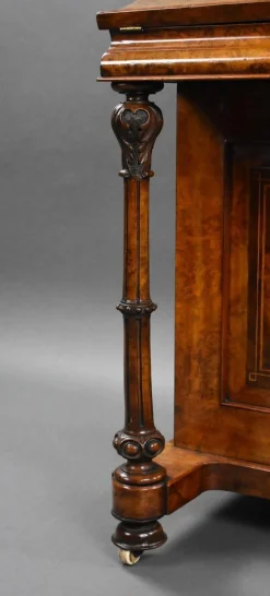 Viktorianisches Davenport aus Wurzelholz, 1860er