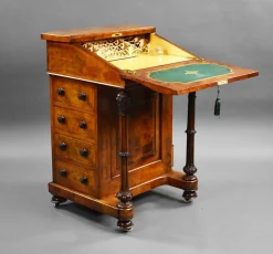 Viktorianisches Davenport aus Wurzelholz, 1860er