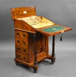 Viktorianisches Davenport aus Wurzelholz, 1860er