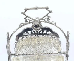 Viktorianische versilberte Muschel Faltschachtel von Elkington, 19. Jh