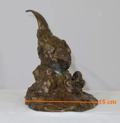 Vilavan, Fasan und ihre Jungen, Frühes 20. Jh., Bronze