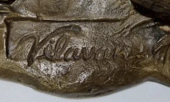 Vilavan, Fasan und ihre Jungen, Frühes 20. Jh., Bronze
