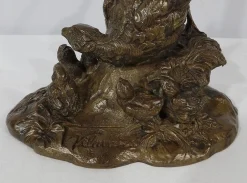 Vilavan, Fasan und ihre Jungen, Frühes 20. Jh., Bronze
