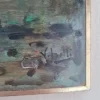 Vincenzo Irolli, Küstenpromenade bei Sonnenuntergang, 1920er, Ölgemälde auf Leinwand, gerahmt