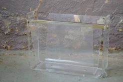 Vintage Acrylglas Zeitschriftenständer