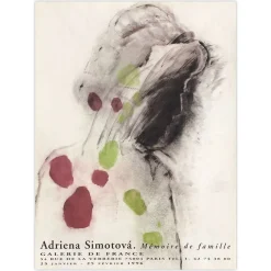 Vintage Adriena Simotova Poster, 1996