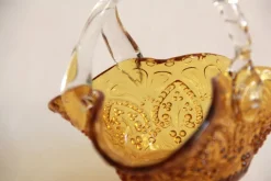 Vintage Ambra Murano Glas Hängelampe, 1960er