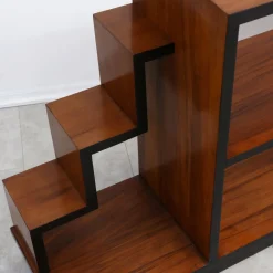 Vintage Art Deco Bücherregal aus edlem Holz, Italien, 1940er