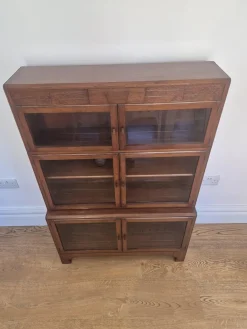 Vintage Art Deco Bücherregal aus glasiertem Mahagoni von Minty Oxford, 1930er