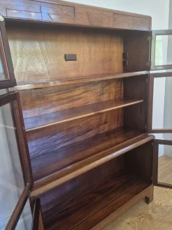 Vintage Art Deco Bücherregal aus glasiertem Mahagoni von Minty Oxford, 1930er