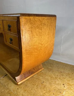Vintage Art Deco Konsolentisch aus Vogelaugenahorn, 1920er