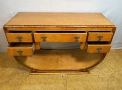 Vintage Art Deco Konsolentisch aus Vogelaugenahorn, 1920er
