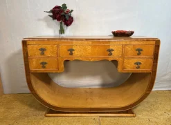 Vintage Art Deco Konsolentisch aus Vogelaugenahorn, 1920er