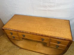 Vintage Art Deco Konsolentisch aus Vogelaugenahorn, 1920er