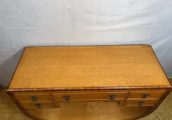 Vintage Art Deco Konsolentisch aus Vogelaugenahorn, 1920er