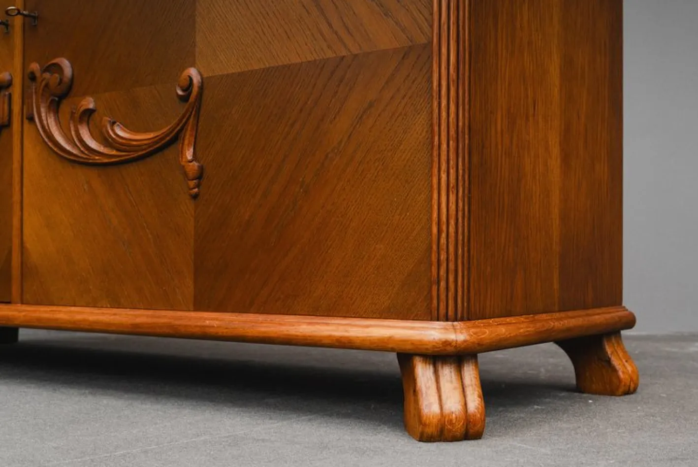 Vintage Art Deco Sideboard aus Eiche