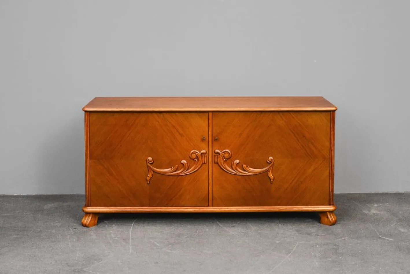 Vintage Art Deco Sideboard aus Eiche