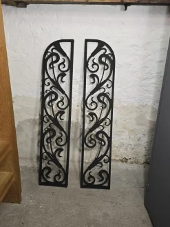 Vintage Art Deco Tortüren aus Schmiedeeisen, 1920er, 2er Set