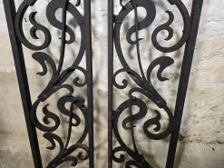 Vintage Art Deco Tortüren aus Schmiedeeisen, 1920er, 2er Set