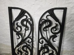 Vintage Art Deco Tortüren aus Schmiedeeisen, 1920er, 2er Set
