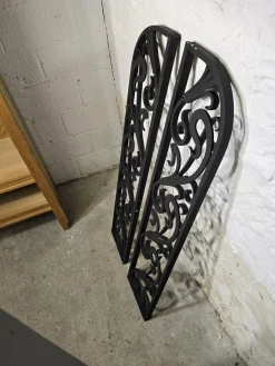 Vintage Art Deco Tortüren aus Schmiedeeisen, 1920er, 2er Set