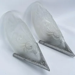 Vintage Art Deco Wandlampen, 1930er, 2er Set