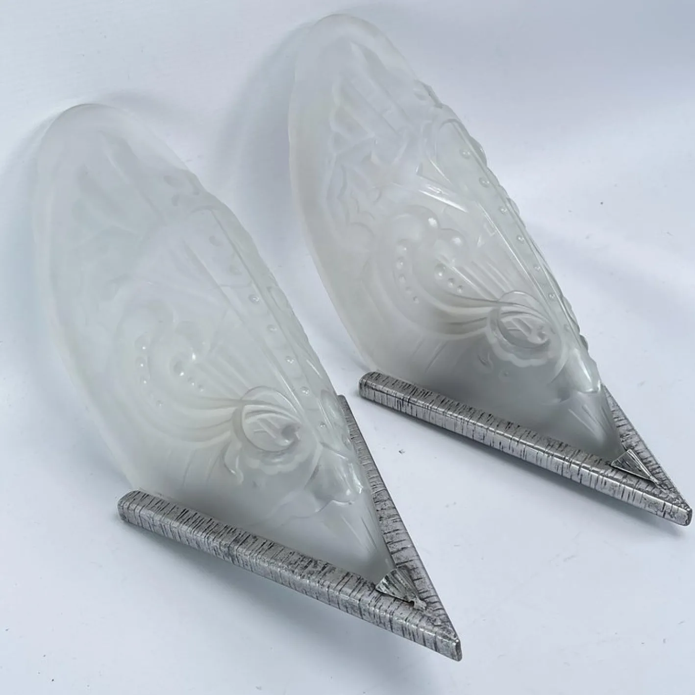 Vintage Art Deco Wandlampen, 1930er, 2er Set