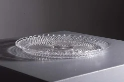 Vintage Baccarat Servierplatte aus Kristallglas, 1970