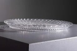 Vintage Baccarat Servierplatte aus Kristallglas, 1970