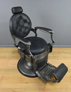Vintage Barber Chair aus Metall