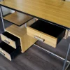 Vintage Bauhaus Furnier Schreibtisch im Stil von Breuer, Deutschland, 1955
