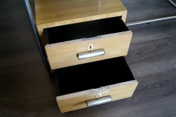 Vintage Bauhaus Furnier Schreibtisch im Stil von Breuer, Deutschland, 1955