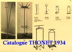 Vintage Bauhaus Garderobe von Thonet, 1934