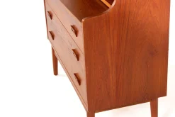 Vintage Bücherregal mit Sekretär aus Teak von Johannes Sorth für Bornholms Møbelfabrik, 1960er