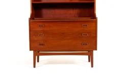 Vintage Bücherregal mit Sekretär aus Teak von Johannes Sorth für Bornholms Møbelfabrik, 1960er