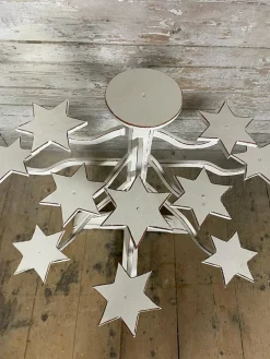 Vintage Blumentisch aus Fichte