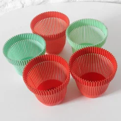 Vintage Blumentöpfe aus Kunststoff von Alkastap, Frankreich, 1960er, 5er Set