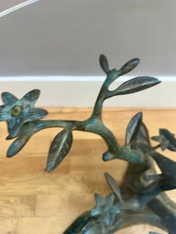 Vintage Bronze Verdigris Couchtisch von Willy Daro, 1970