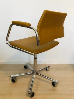 Vintage Bürostuhl in Senfgelb von Kovona, 1970er