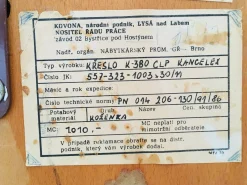 Vintage Bürostuhl in Senfgelb von Kovona, 1970er