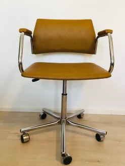 Vintage Bürostuhl in Senfgelb von Kovona, 1970er