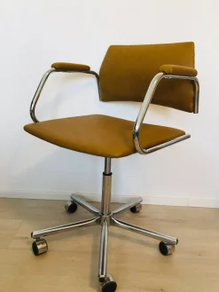 Vintage Bürostuhl in Senfgelb von Kovona, 1970er