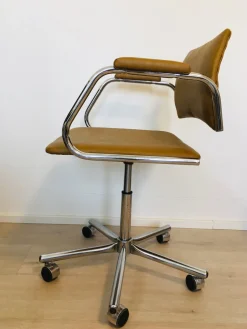 Vintage Bürostuhl in Senfgelb von Kovona, 1970er