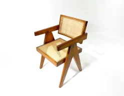 Vintage Bürostuhl von Pierre Jeanneret, 1950er