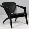Vintage Butterfly Sessel aus Schwarzer Buche und Vollnarbenleder von Hans J. Wegner für Getama, 2000er