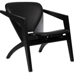 Vintage Butterfly Sessel aus Schwarzer Buche und Vollnarbenleder von Hans J. Wegner für Getama, 2000er
