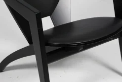 Vintage Butterfly Sessel aus Schwarzer Buche und Vollnarbenleder von Hans J. Wegner für Getama, 2000er