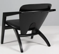 Vintage Butterfly Sessel aus Schwarzer Buche und Vollnarbenleder von Hans J. Wegner für Getama, 2000er