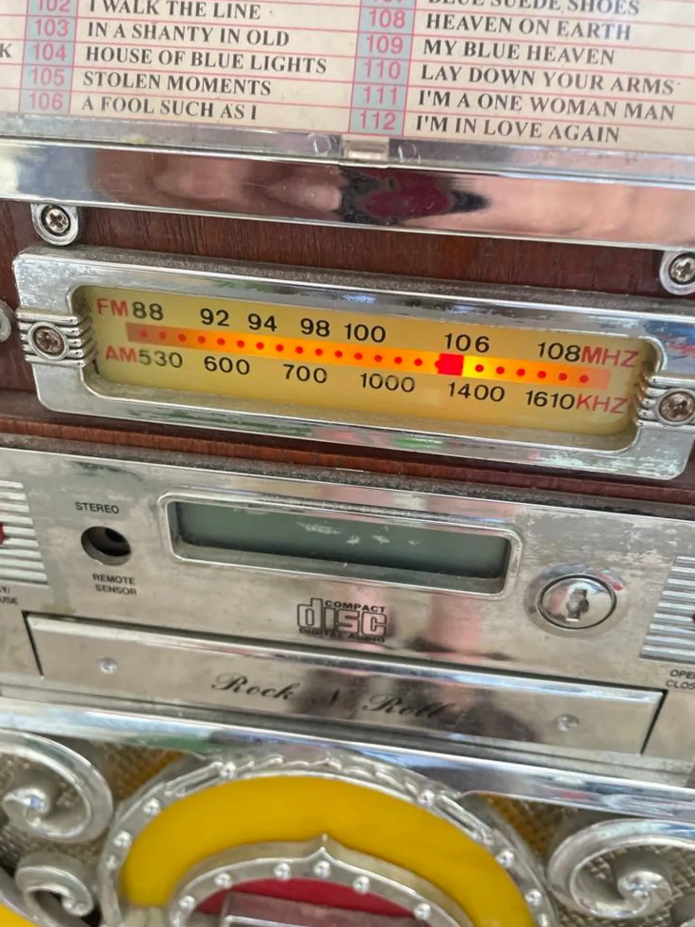 Vintage CD-Radio im Jukebox-Stil von Polyconcept, 1997